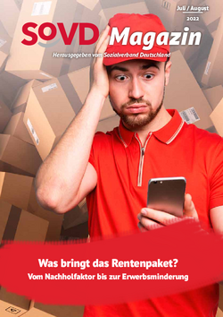 Titelbild SoVD-Magazin Juli / August 2022